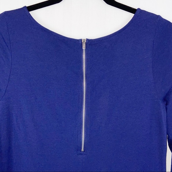 Royal Blue Express Zip Back Swing Dress Medium - Picture 4 of 4
